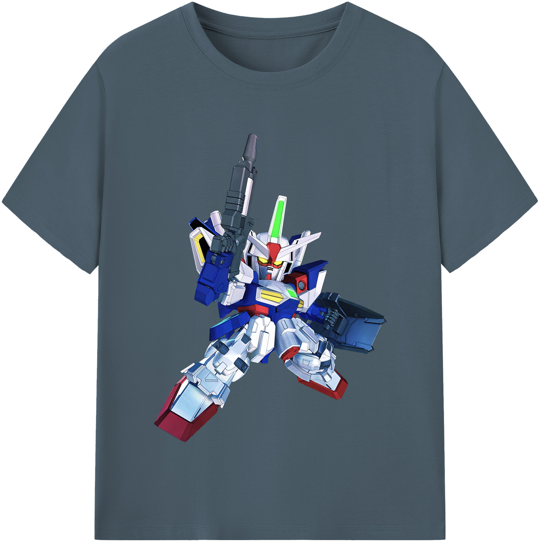 （画像用） 機動戦士ガンダム Mobile Suit Gundam 綿100％半袖Tシャツ（フロントプリント）